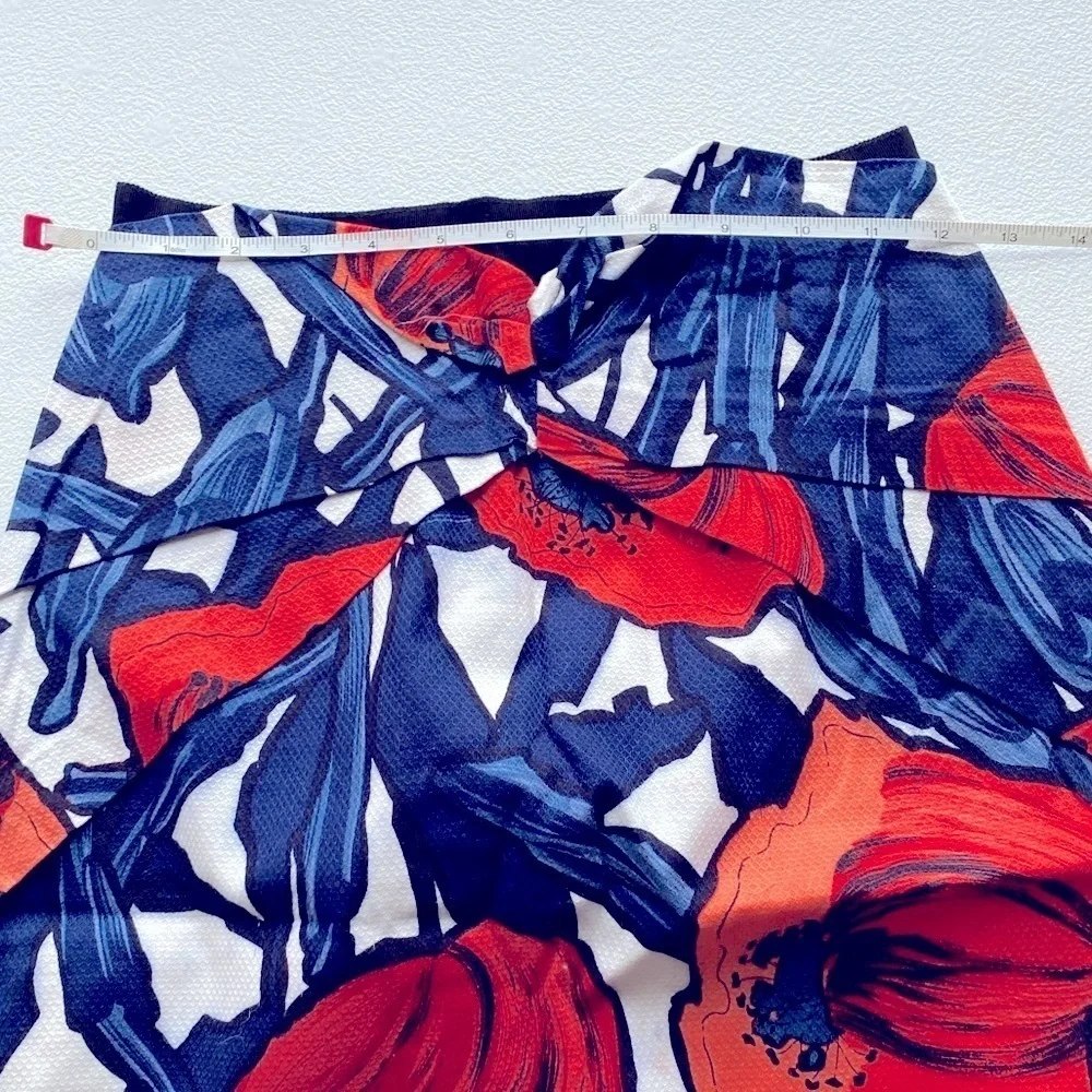 Anthropology Moulinette Soeurs Poppies Skirt Red Blue Size 2